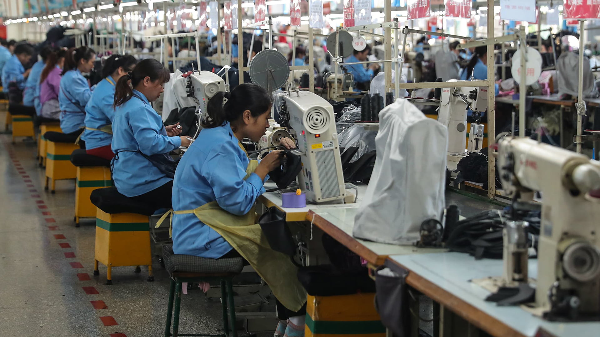 factory production Manual sewing