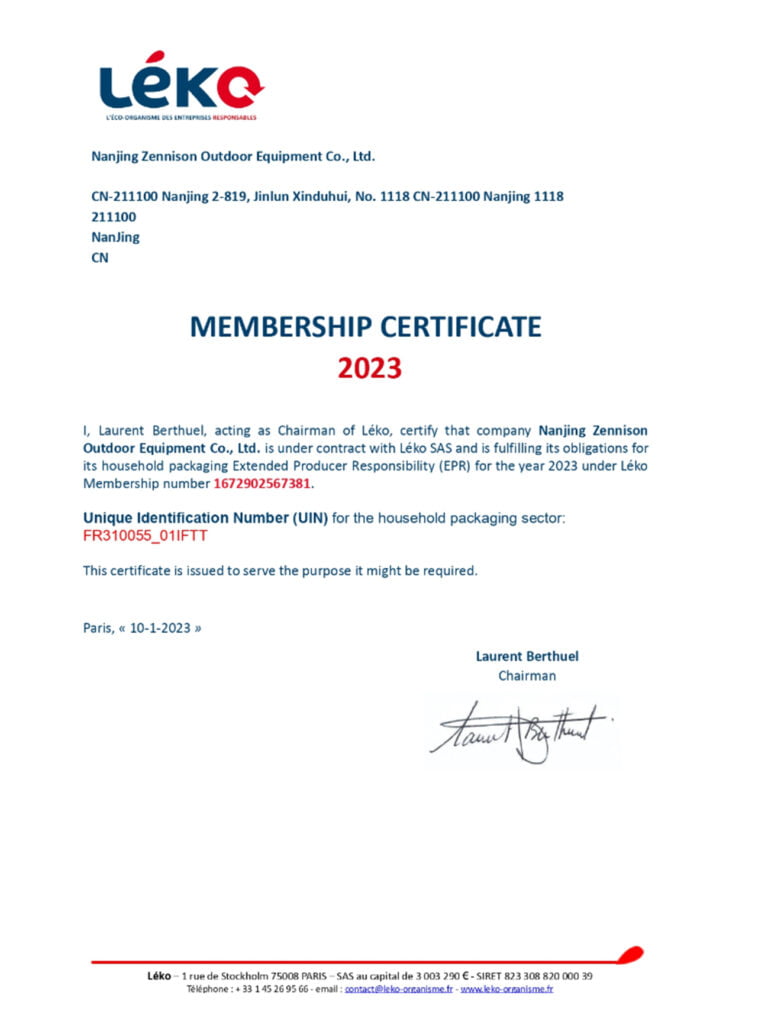 leko certificate