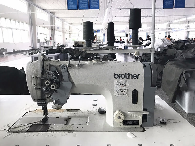 military uniform production factory brother machine