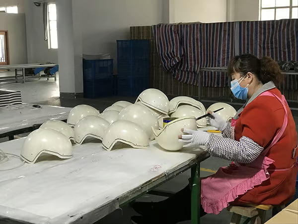 zennison military helmet handmade workshop