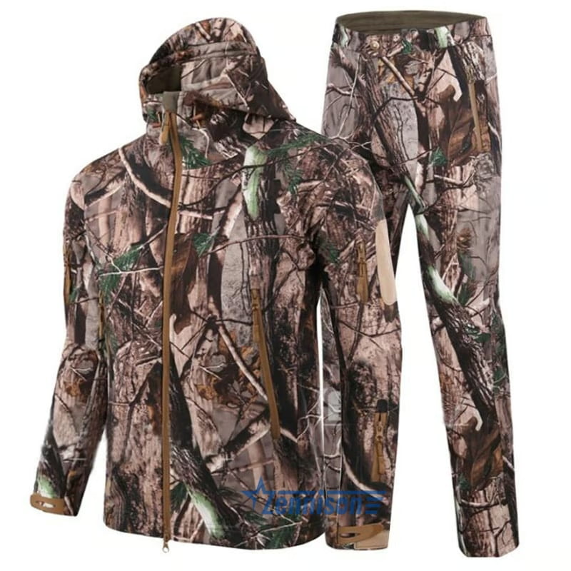 leaf camouflage hunting suit