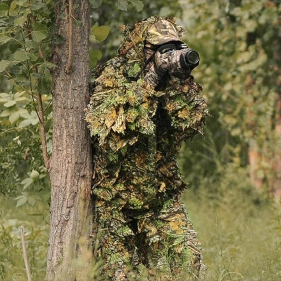 hunting shooting wildlife photography leafy camo hooded ghillie suits (3) 1703820719