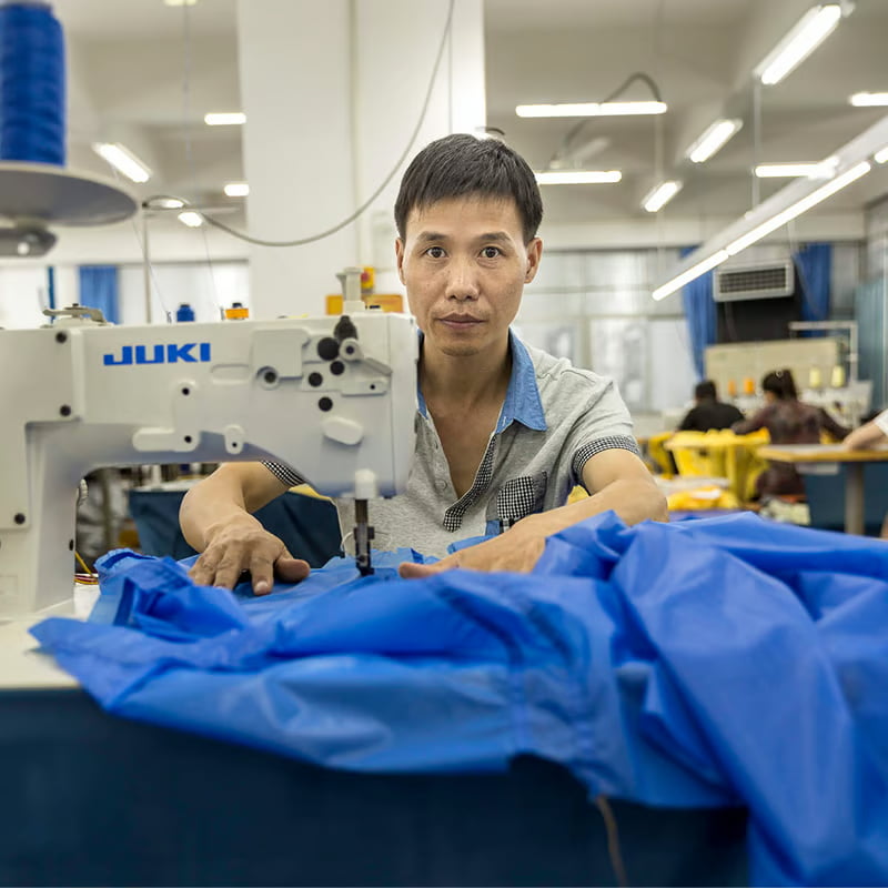 tent production handmade sewing