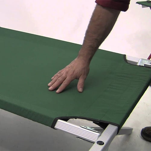 army polyester fabric cot bed