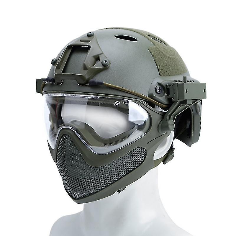 Integrated Ballistic Helmet Masks