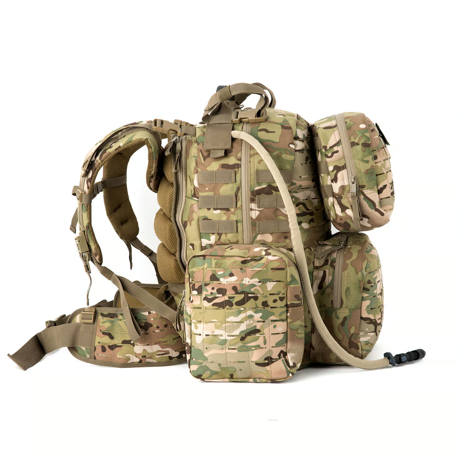 molle laser cutting assault backpack hydration pack