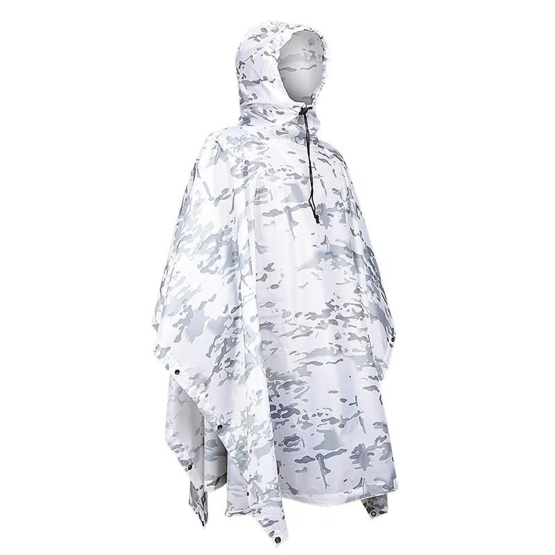 military breathable camouflage poncho raincoat