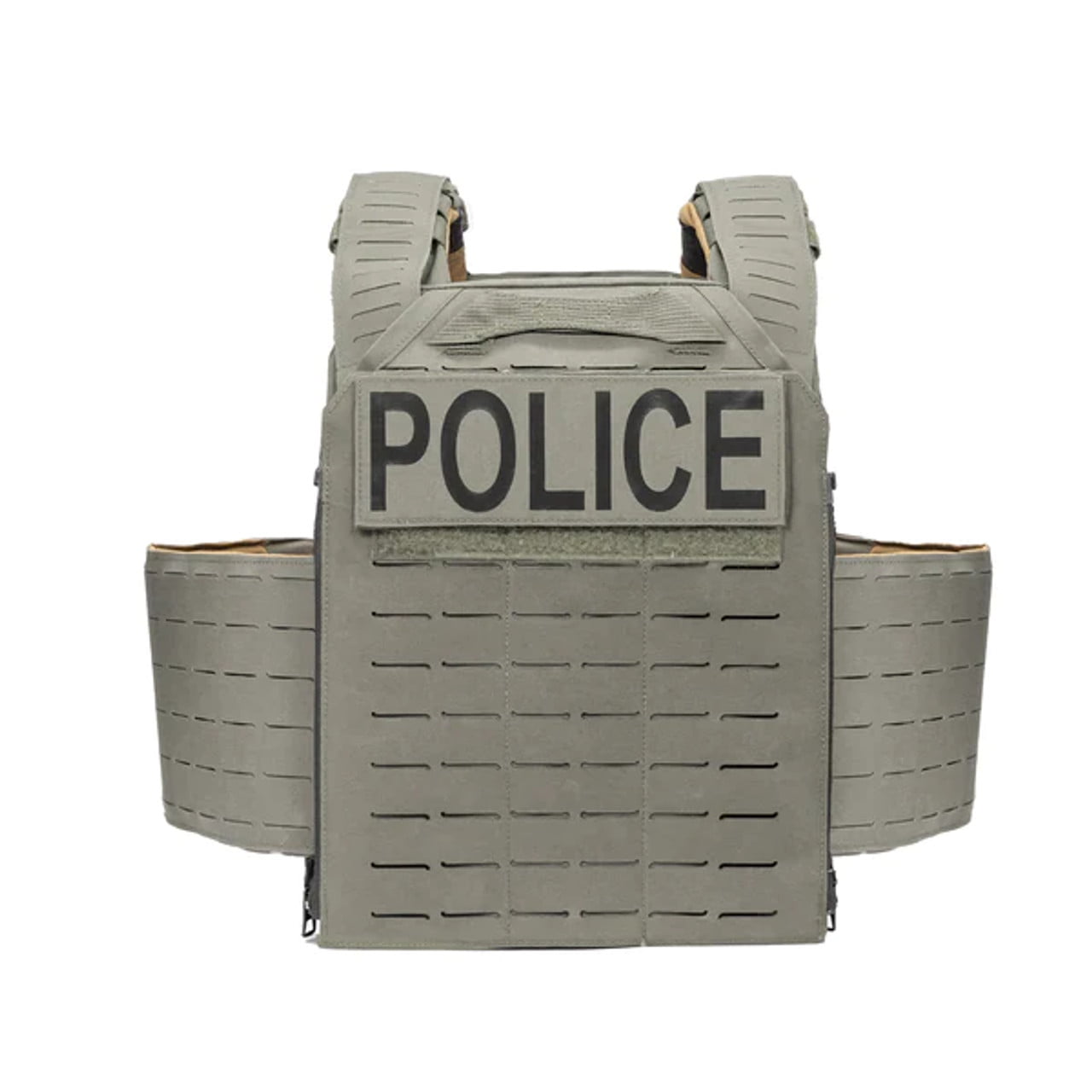 Police plate carriers id and patch panels