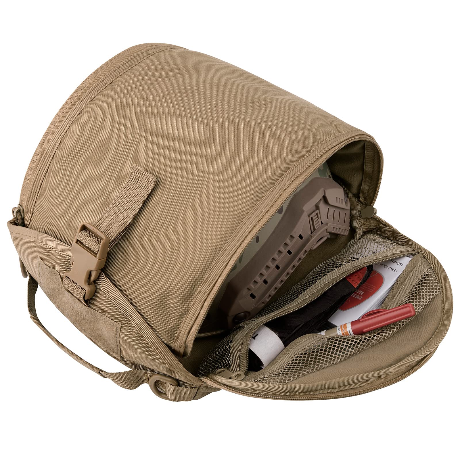 tactical helmet bag pack coyote brown 02