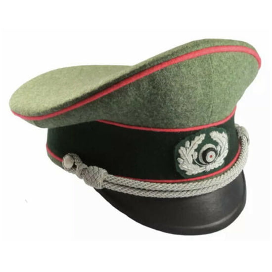 german army officer peaked cap tank wh visor hat size all sizes