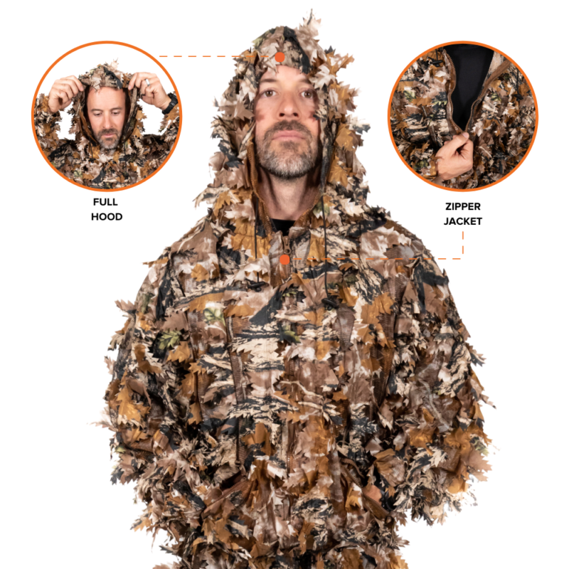 3D Leaf Suit Lightweight Camouflage with Laser