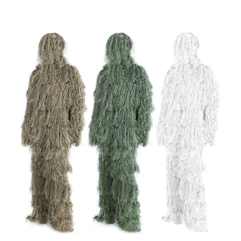 3D Universal Camouflage Woodland Adjustable Ghillie Suit For Hunting Tactical