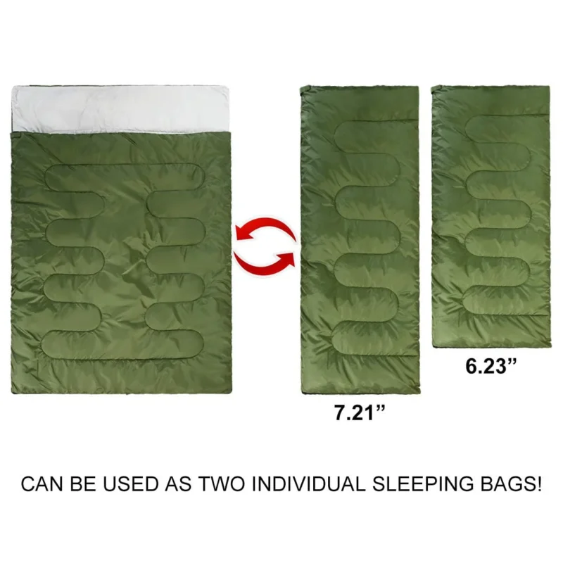army double wide shape envelope sleeping bags supplier