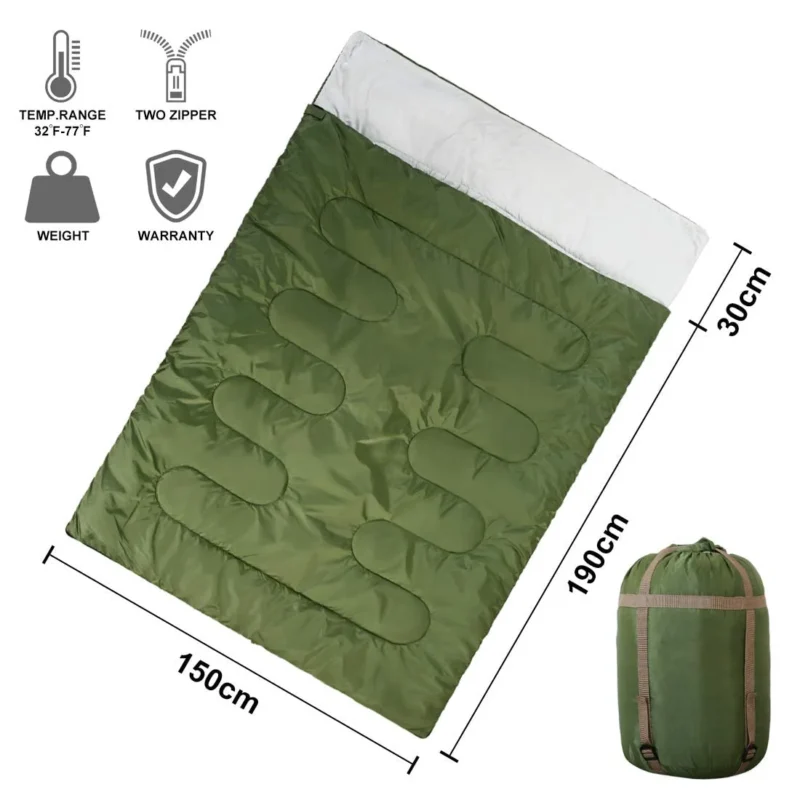 army double wide shape envelope sleeping bags supplier