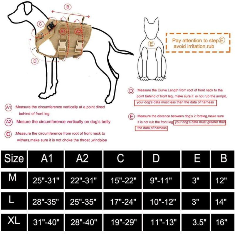 BSCI Supplier Outdoor OEM Durable Adjustable Molle Dog Tactical Vest