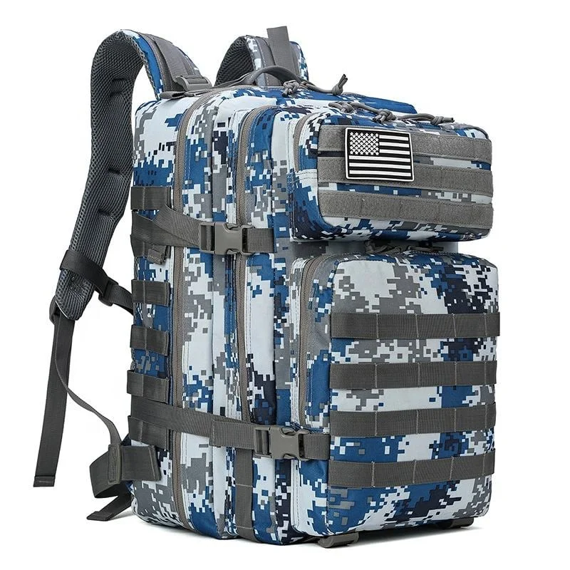 Zennison 900D Waterproof Tactical Molle Backpack - 45L Camouflage
