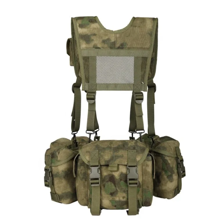 Custom Camouflage Outdoor Combat Molle Mag Pouches Tactical Chest Rig For Men