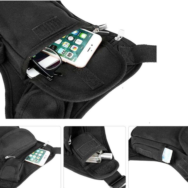 Custom Logo Waist Tactical Drop Leg Bag Canvas