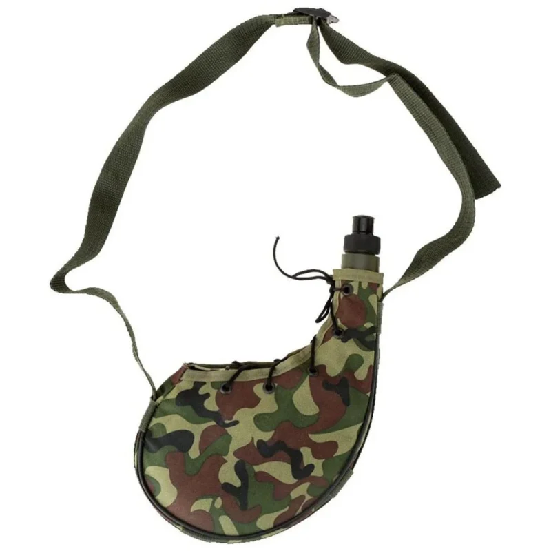 Customized Outdoor Hiking Plastic 800ML Camping Canteen Water Bottle Camouflage