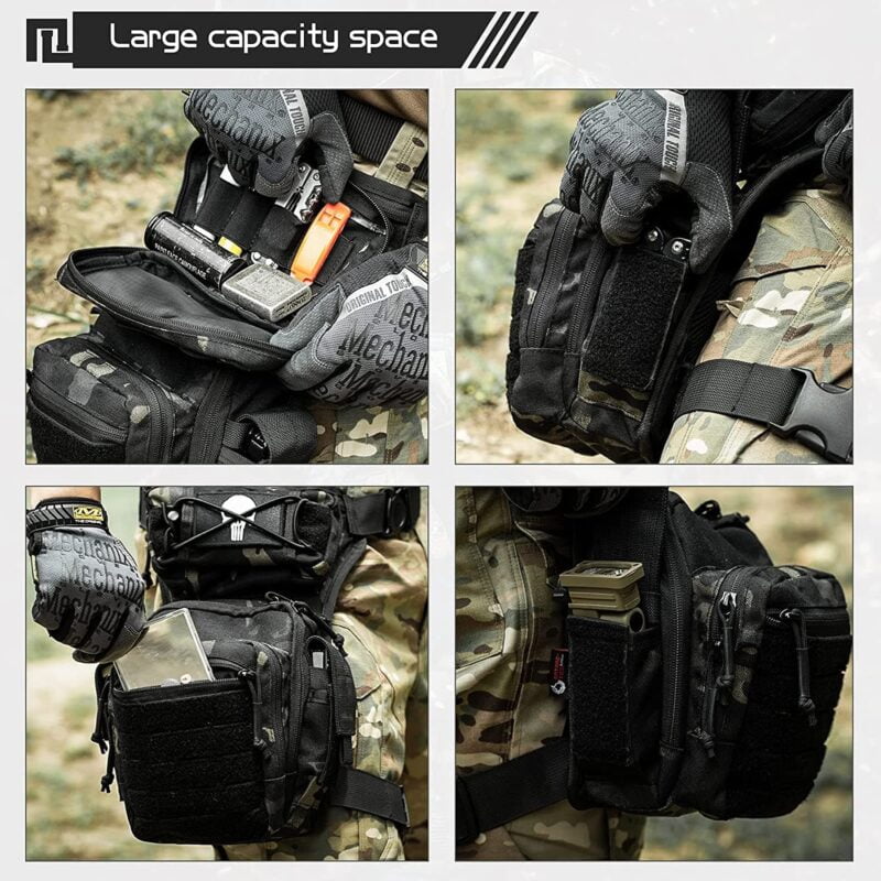 Drop Leg Bag for Men Military Tactical Thigh Pack Pouch