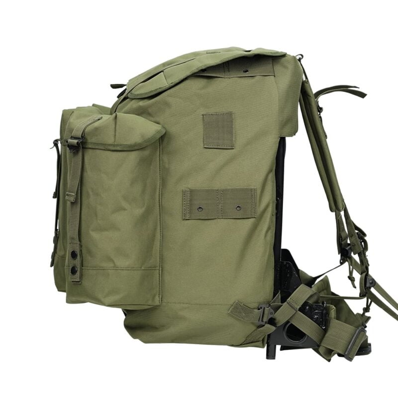 Large Olive Drab Tactical Rucksack Pack ALICE Backpack With Metal Frame