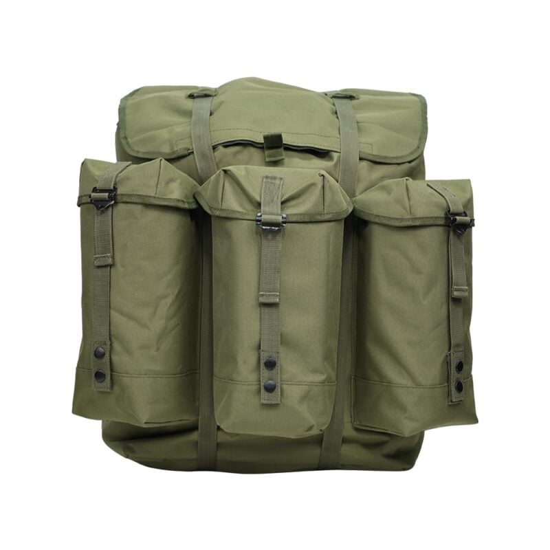Large Olive Drab Tactical Rucksack Pack ALICE Backpack With Metal Frame