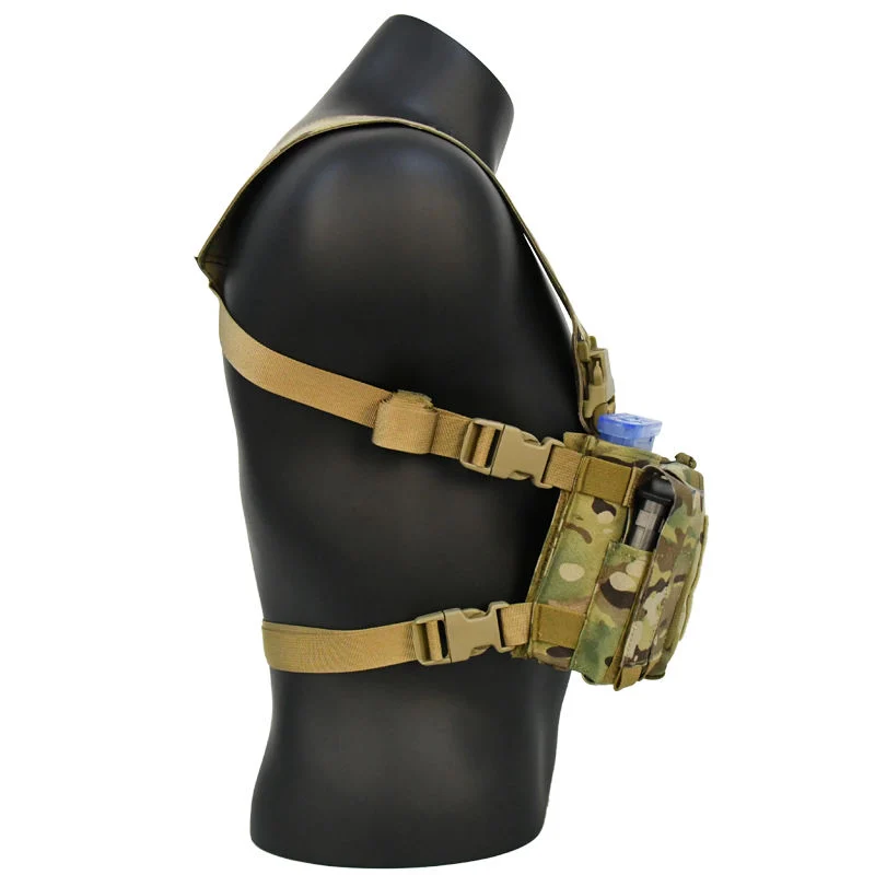 Light Weight Quick Release Outdoor Tactical Chest Rig Vest with Mag Pouch