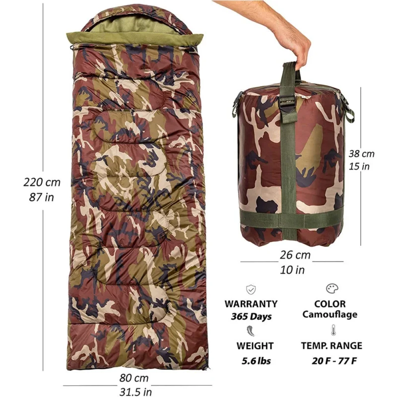 Military Style Camouflage Outdoor Camping Sleeping Bag