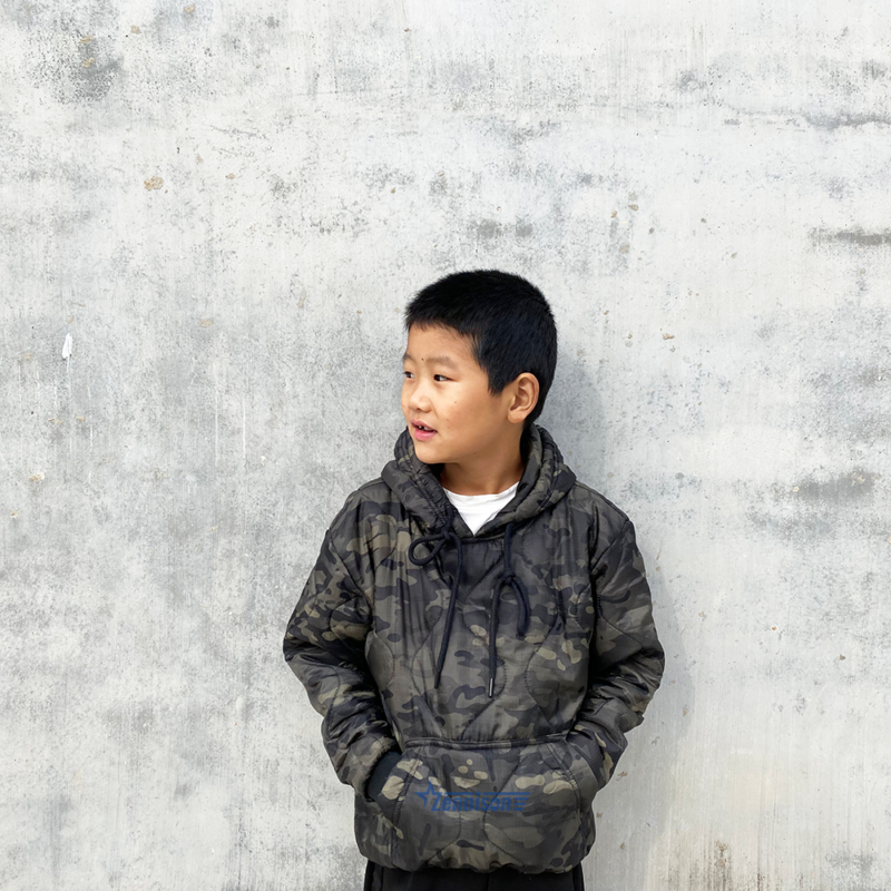 New Kids Poncho Hoodie Nylon Rip-stop Multicam Black Woobie Hoodie