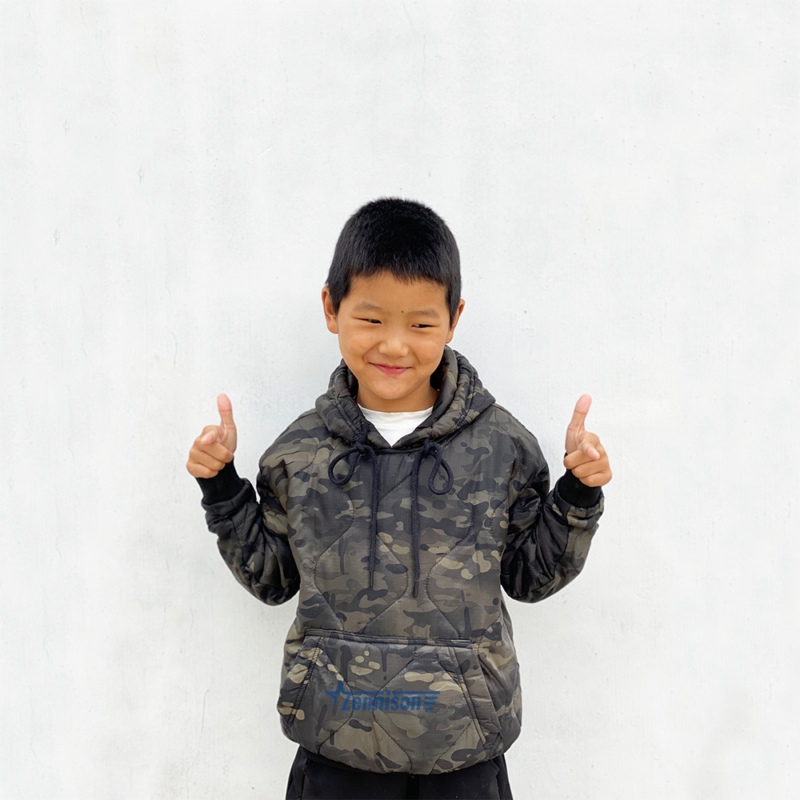 New Kids Poncho Hoodie Nylon Rip-stop Multicam Black Woobie Hoodie