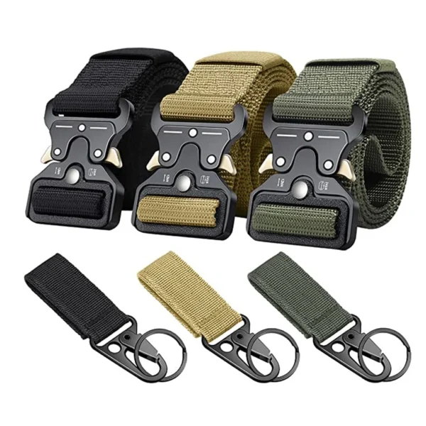 Nylon Web Work Belt With Heavy Duty Quick Release Buckle Tactical Belt