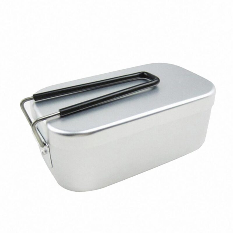 Outdoor Dining Zennison Aluminum Japanese Military Outdoor Kitchen Bento Lunch Box Container Mess Tin