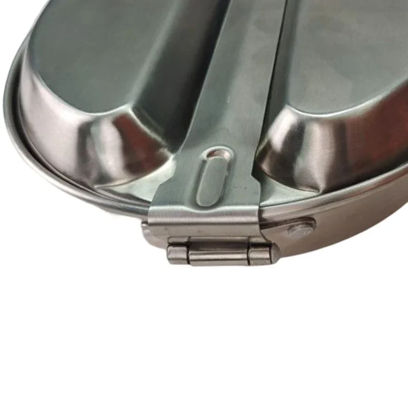 Customized High Quality Outdoor Oval Lunch Box Stainless Steel Mess Tin