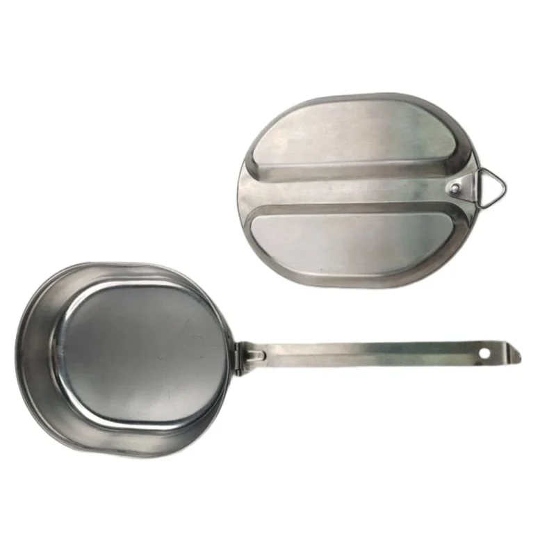 Customized High Quality Outdoor Oval Lunch Box Stainless Steel Mess Tin