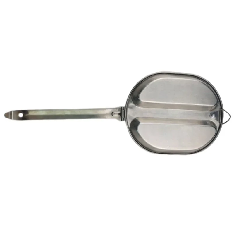 Customized High Quality Outdoor Oval Lunch Box Stainless Steel Mess Tin