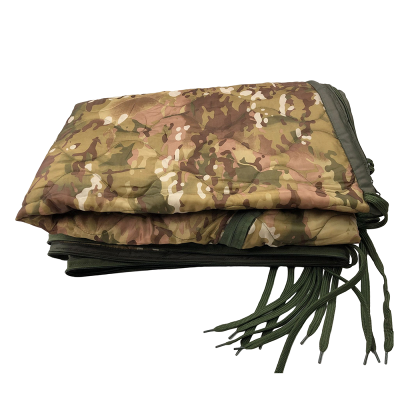 Poncho Liner with Zipper CP camouflage