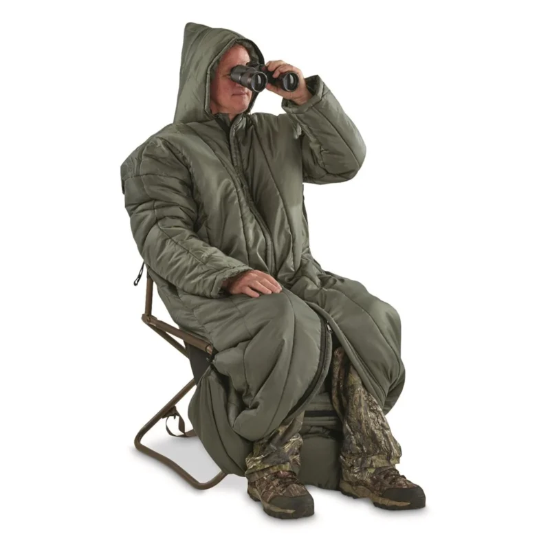 Sniper Sleeping Bag with Arms for Military Adults Cold Weather Hunting