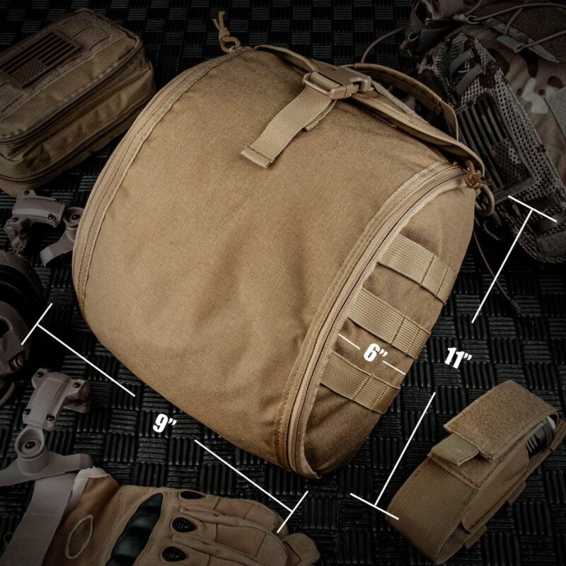 Tactical Helmet Bag Pack Molle Storage for Shooting Combat Helmets