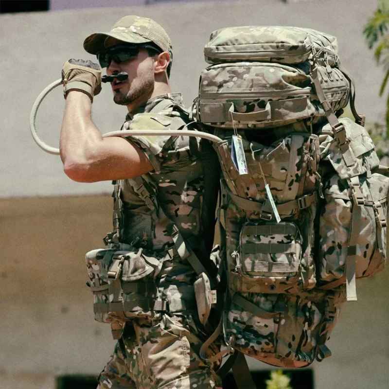 MOLLE Laser Cutting Assault Backpack Hydration Pack Multicam Camouflage