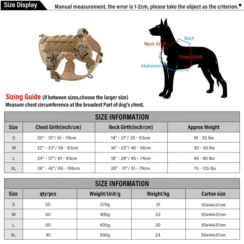 tactical dog vest padded