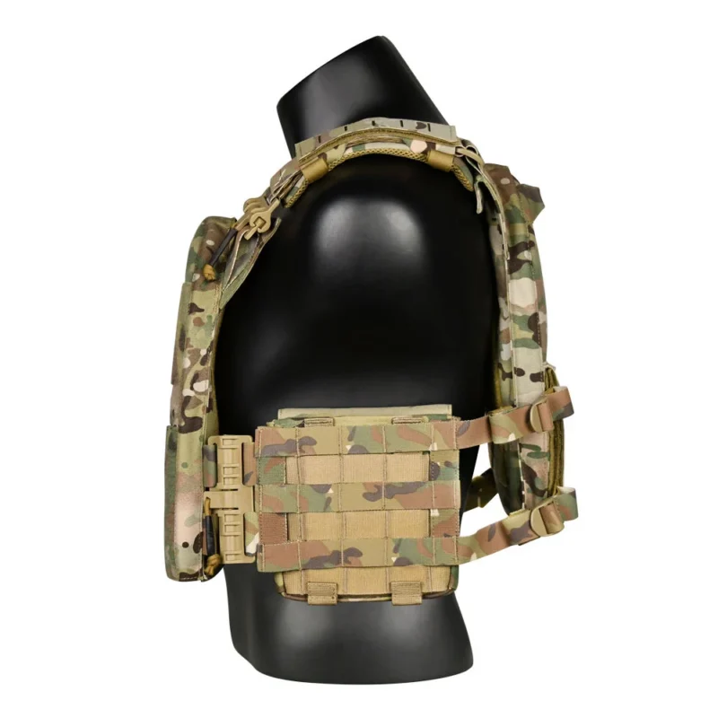 Zennison Multicam Tactical Vest Side Pocket - 1000D Nylon Camo Pouch - Image 5