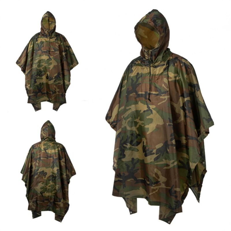 Waterproof Foldable Military Style Poncho Liner Ripstop Nylon Army Blanket