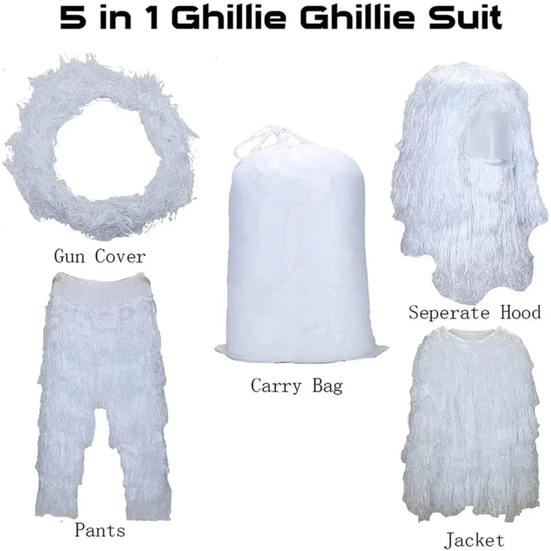 White Camouflage Hunting Apparel