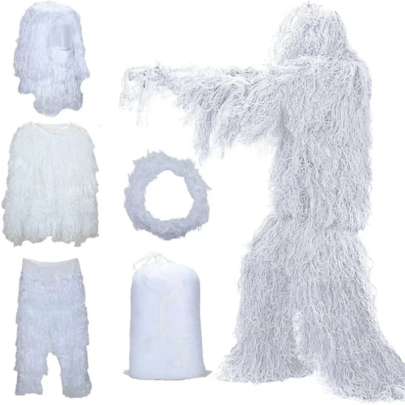 White Camouflage Hunting Apparel