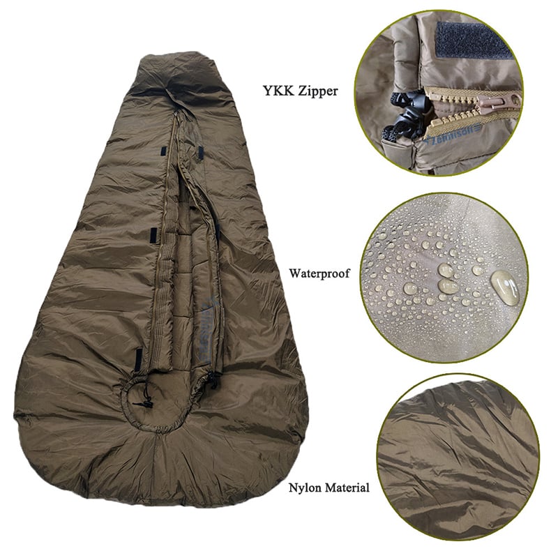 Winter Ultralight Tactical Waterproof Coyote Tan Sleeping Bag