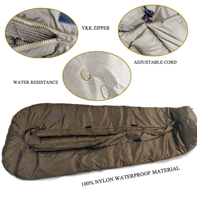 Winter Ultralight Tactical Waterproof Coyote Tan Sleeping Bag