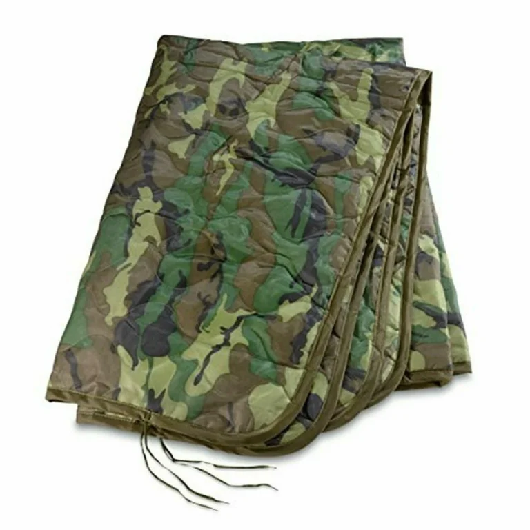 Woodland Camouflage Woobie Blanket Wet Weather Poncho Liner