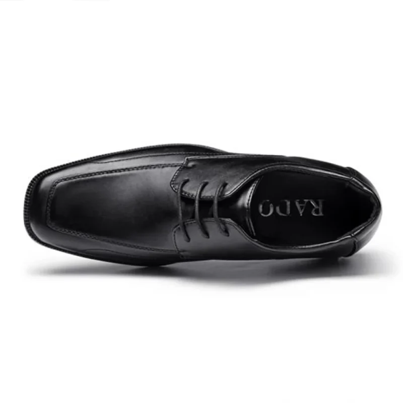 Wholesale Military Officer Black Genuine Leather Business Shoes