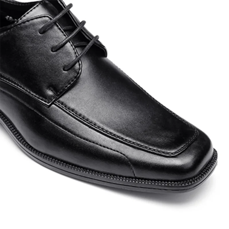 Wholesale Military Officer Black Genuine Leather Business Shoes