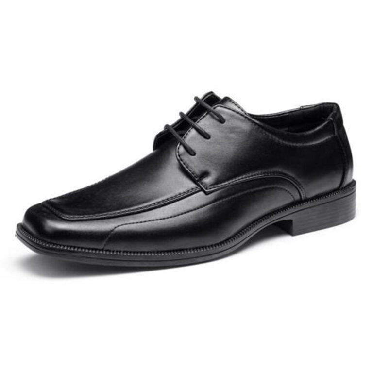 Wholesale Military Officer Black Genuine Leather Business Shoes